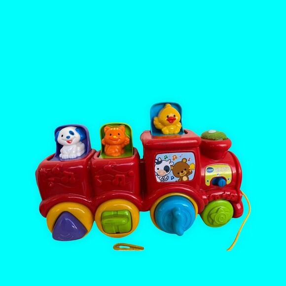 Vtech Roll & Surprise Animal Pop-Up Train Singing Animals 55 Songs - Picture 5 of 8
